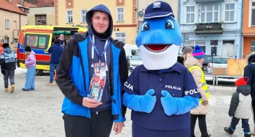 Policjanci z KPP Świecie zabezpieczali tegoroczny Finał WOŚP. Ale też aktywnie włączyli się w akcję