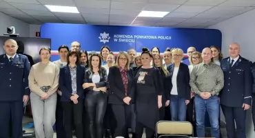 Uroczystość w Komendzie Powiatowej Policji w Świeciu. Obchodzono Dzień Służby Cywilnej