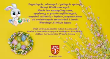 Życzenia z okazji Świąt Wielkanocnych dla mieszkańców gminy Bukowiec