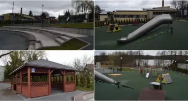 W Świekatowie powstało wyjątkowe miejsce. Jest nowoczesny plac zabaw, mini amfiteatr i altana [ZDJĘCIA]