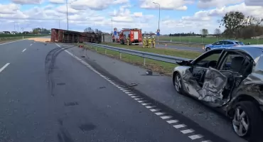 Wypadek na trasie Bydgoszcz-Świecie. Były spore utrudnienia w ruchu