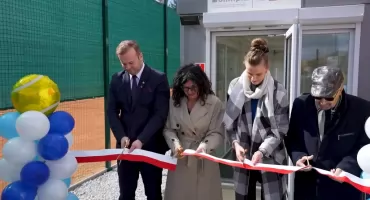 Nowy, kryty kort tenisowy w Świeciu. Odbyło się uroczyste otwarcie [WIDEO]