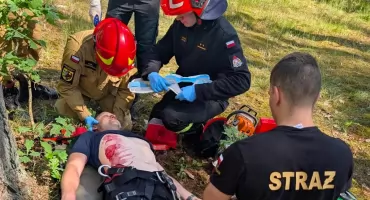 Krew, wypadek, działania związane z ratowaniem dzieci. Strażacy rywalizowali w Świeciu [ZDJĘCIA]