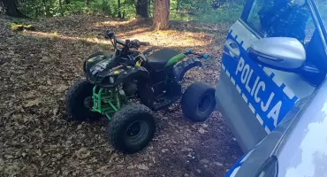 15-latek jadący quadem uciekał przed policją. Popełnił szereg przewinień