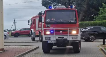 W Jeżewie znaleziono pocisk. Interweniowała straż, policja i saperzy